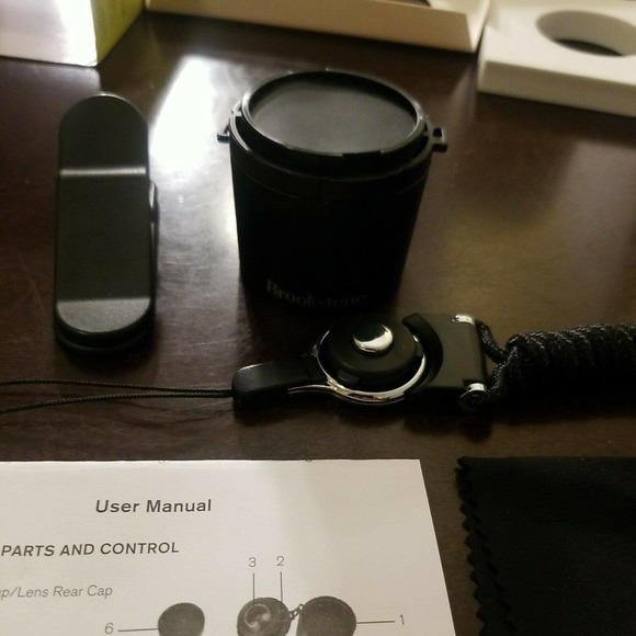 Brookstone Mobile Photo Lens 8mm Super Fisheye Lens Fits Any Smart Phones NOB - Picture 7 of 12